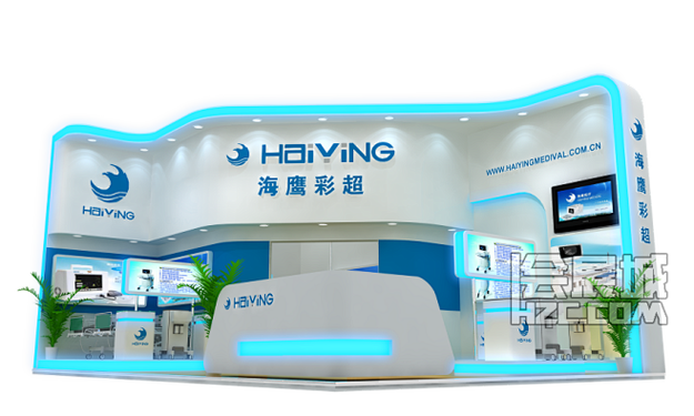 海鹰彩超展览展示展台设计 以科技与人文重塑医疗影像体验