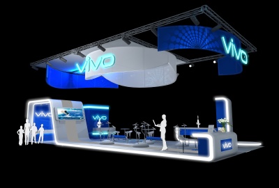 vivo电子科技产品展台 下载灵感，展览未来